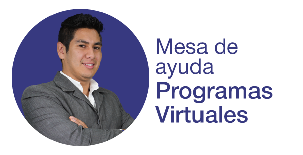 Botones mesa de ayuda programas virtuales