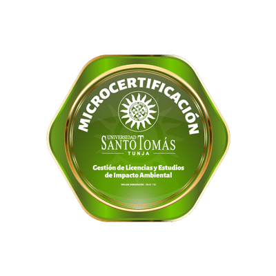 Insignia de la microcertificación Gestión de Licencias y Estudios de Impacto Ambiental